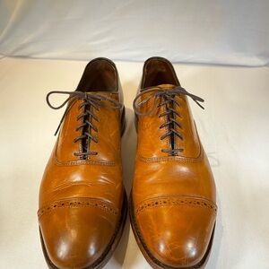 Allen Edmonds Fifth Avenue Men's Brown Leather Oxford Shoes size 10.5